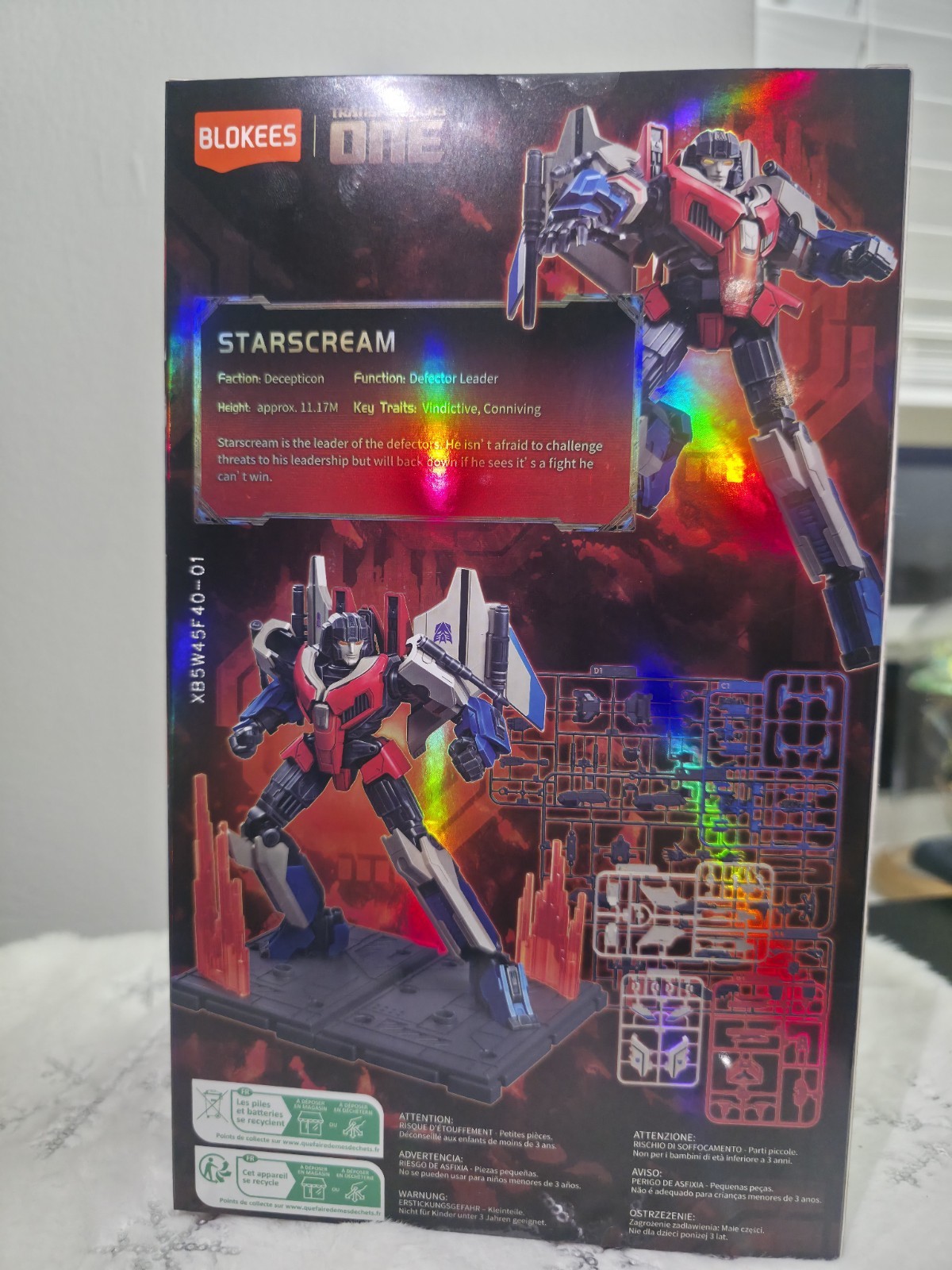 Blokees Transformers Starscream Classic Class Model Kit 87 Pieces Figure