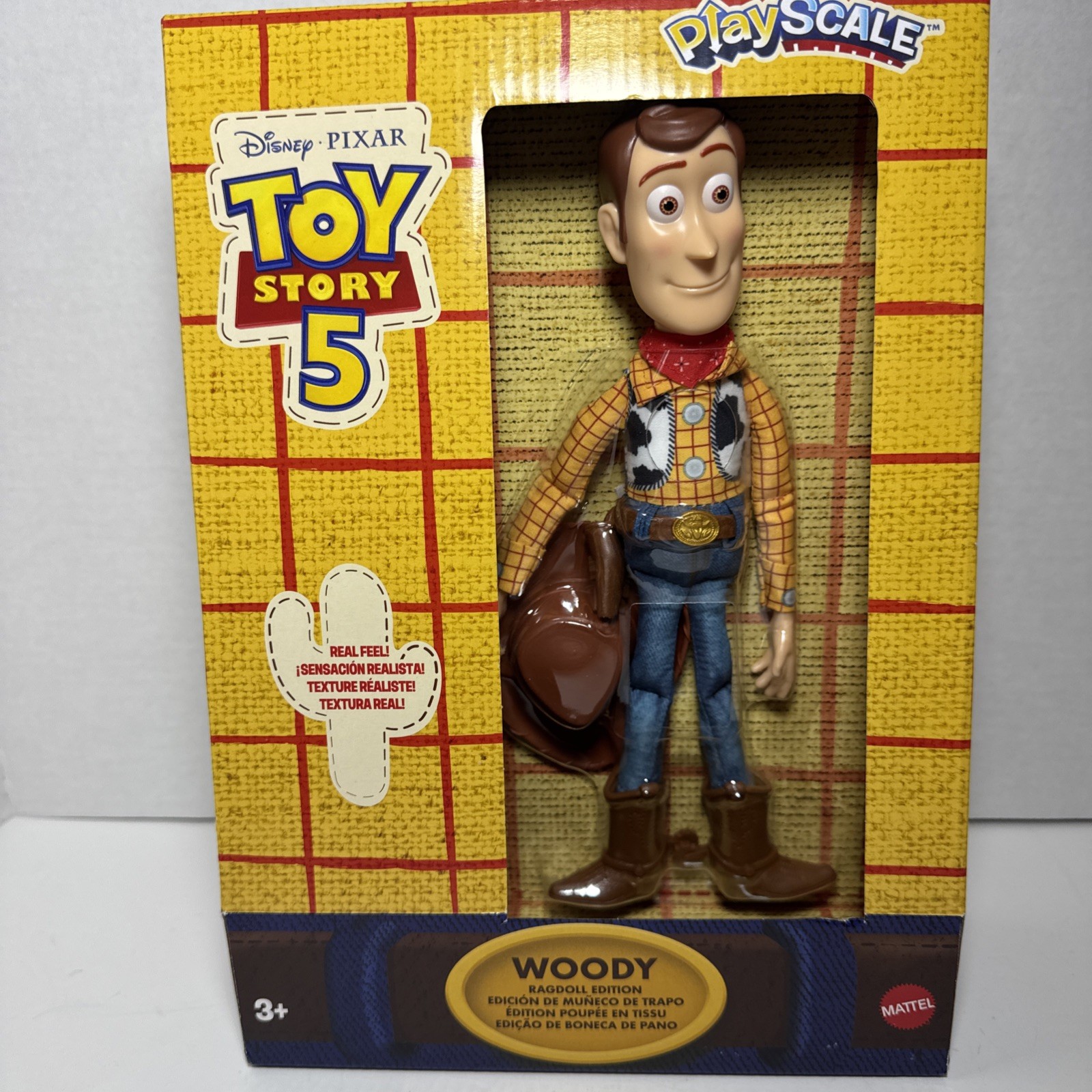 Disney Pixar Toy Story 5 Woody Ragdoll Edition Figure PlayScale Mattel Free Ship