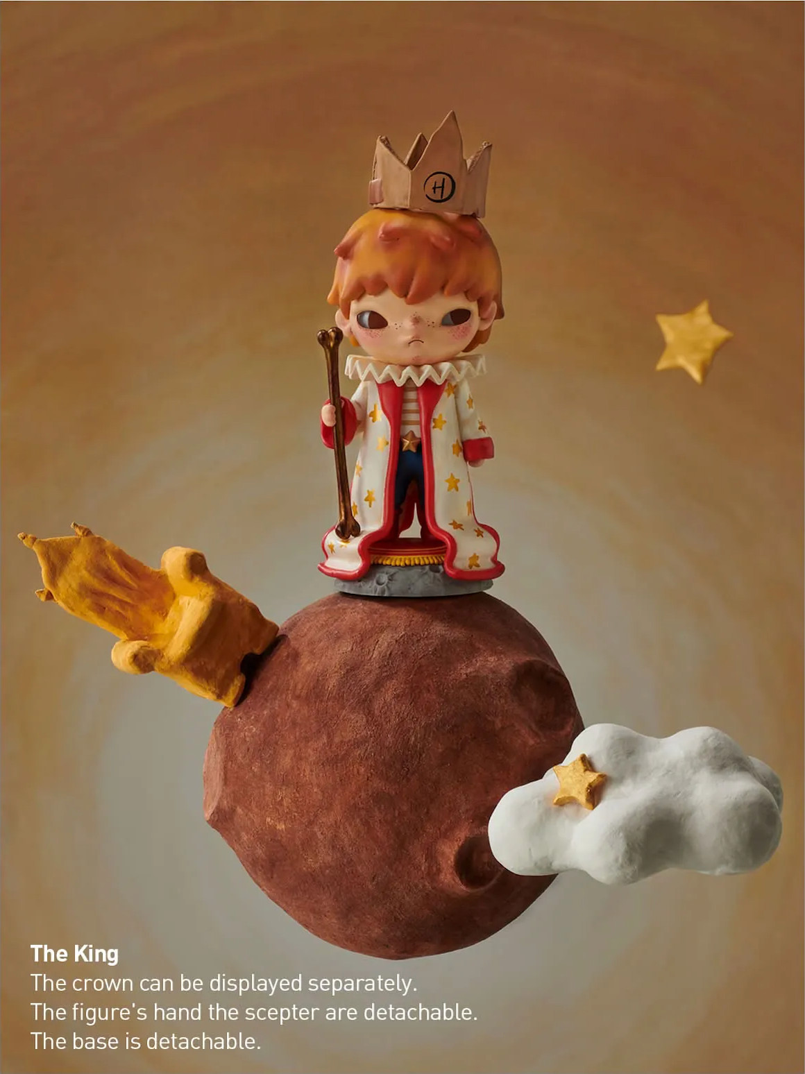 Authentic POP MART Hirono Le Petit Prince Series “The King” Figure | US SHIPPING