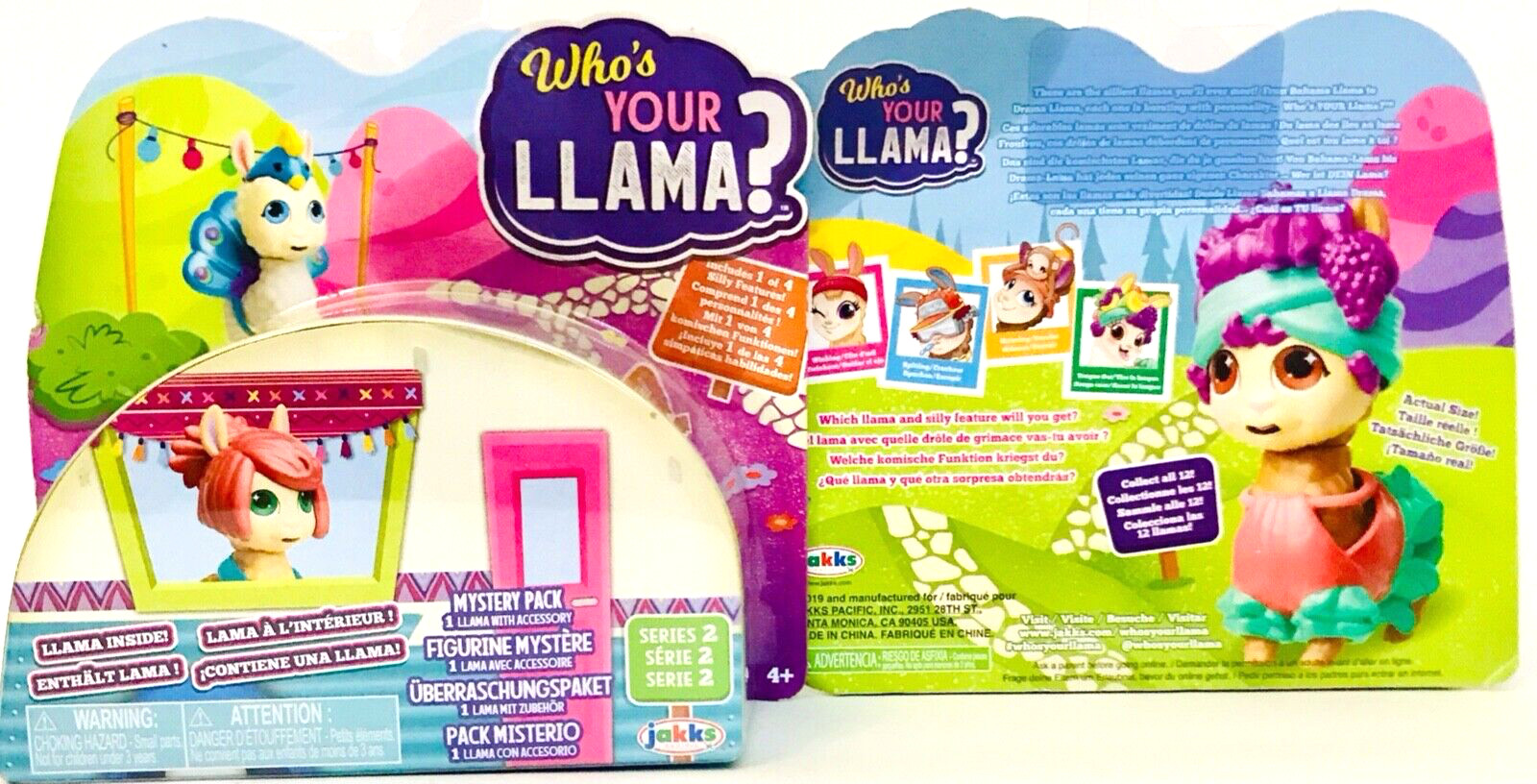 2 Count Jakks Pacific Who’s Your Llama Series 2 Mystery Llama & Accessory Pack