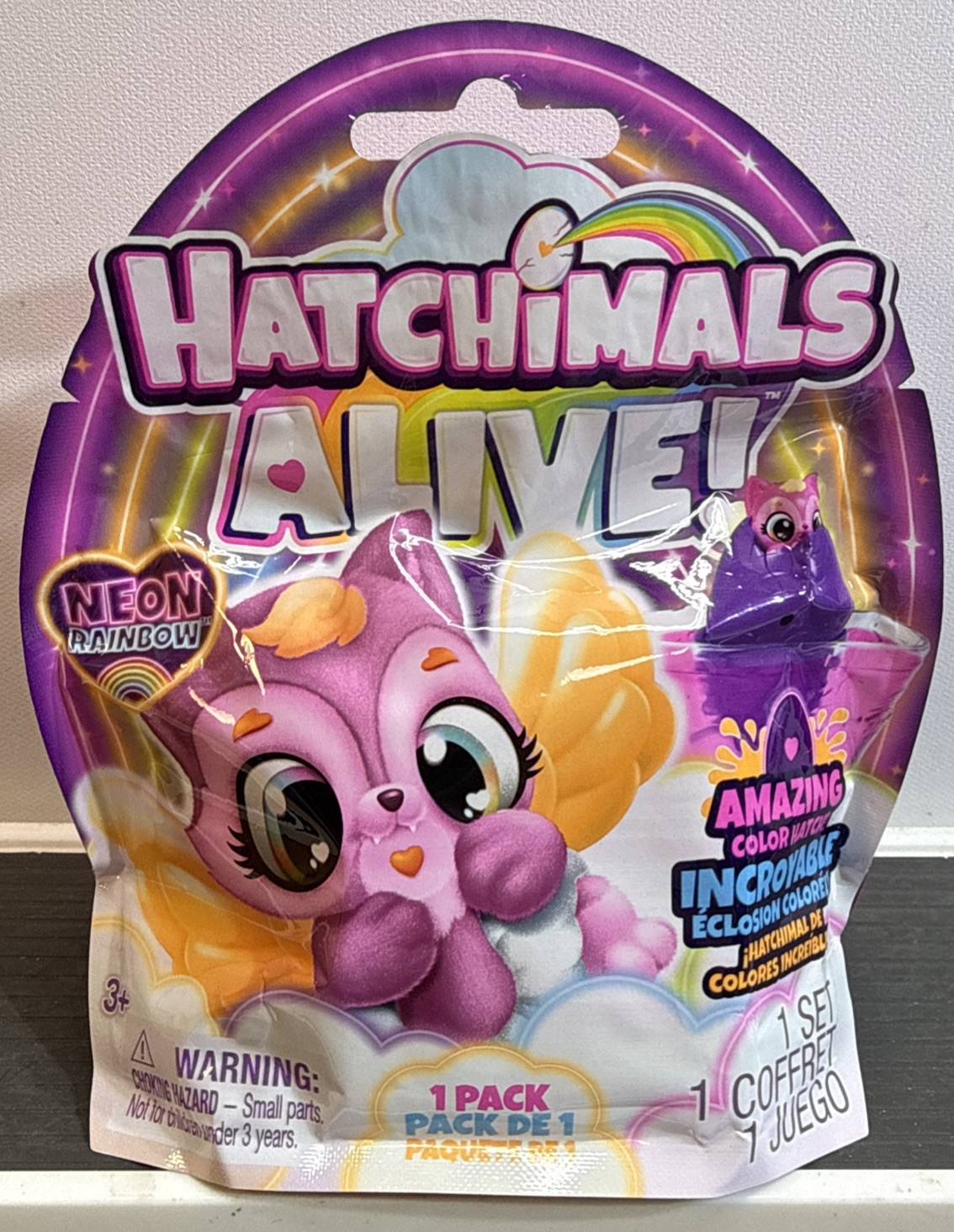 Hatchimals Alive 🌈 Neon Rainbow Blind Bag Surprise Amazing Color Hatch NEW
