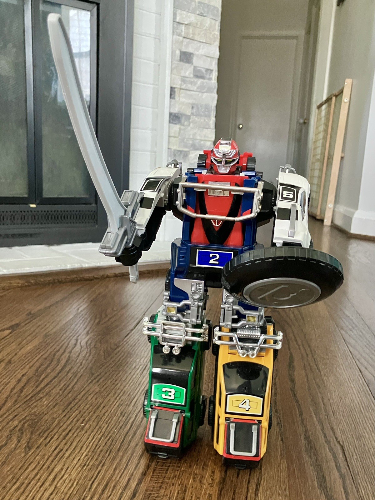 Vintage Complete Power Rangers Turbo Deluxe Turbo Megazord Ban Dai Saban Turbo