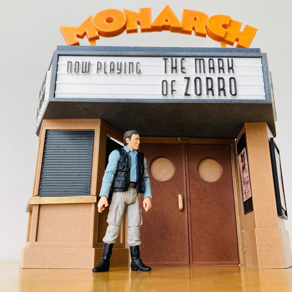 Monarch Theater diorama for 3.75 in (1:18 Scale) Figure