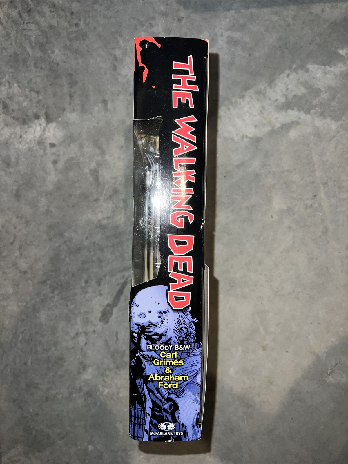 McFarlane Walking Dead Exclusive Carl Abraham Bloody Black & White New
