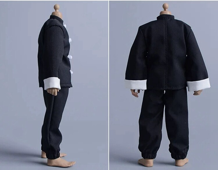 1/12 Scale Soldiers Chinese Tunic Suit Tang Suit Kung Fu Suit Clothes Suits