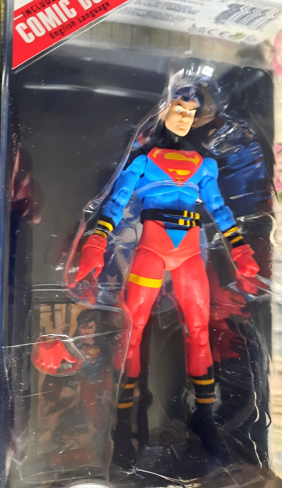 McFarlane DC Reign Supermen LOT 4 Figures NEW Steel Eradicator Superboy Cyborg