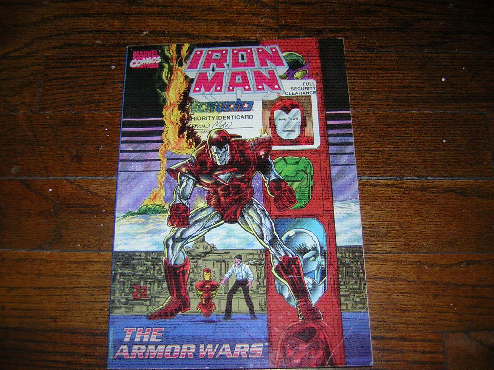 IRON MAN COMIC BOOK GRAPHIC NOVEL THE ARMORWARS 1990 MARVEL STAN LEE VINTAGE