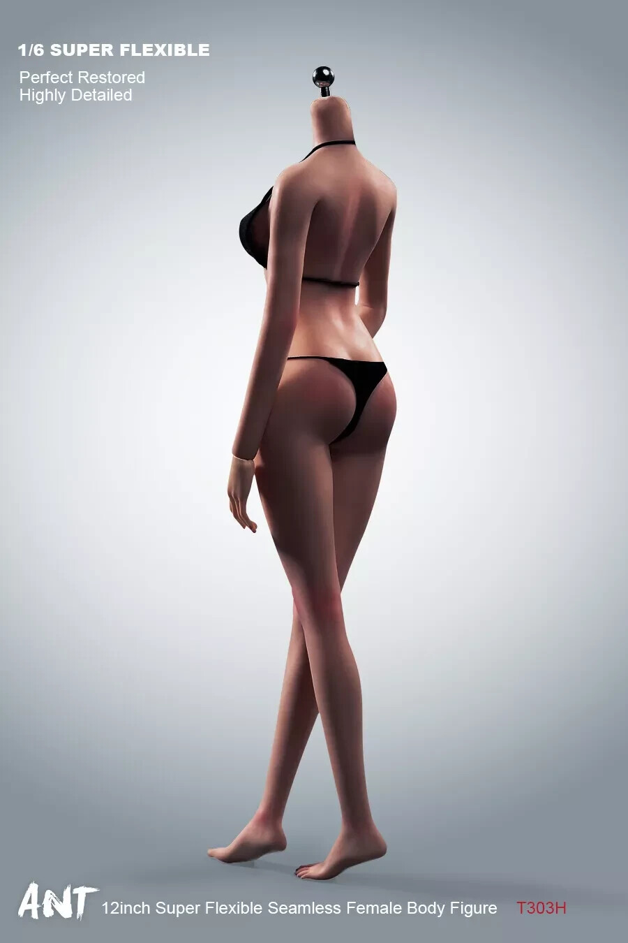 T303 1/6 Girl Super Flexible Seamless Copper Suntan Body 12” Female Figure Toys