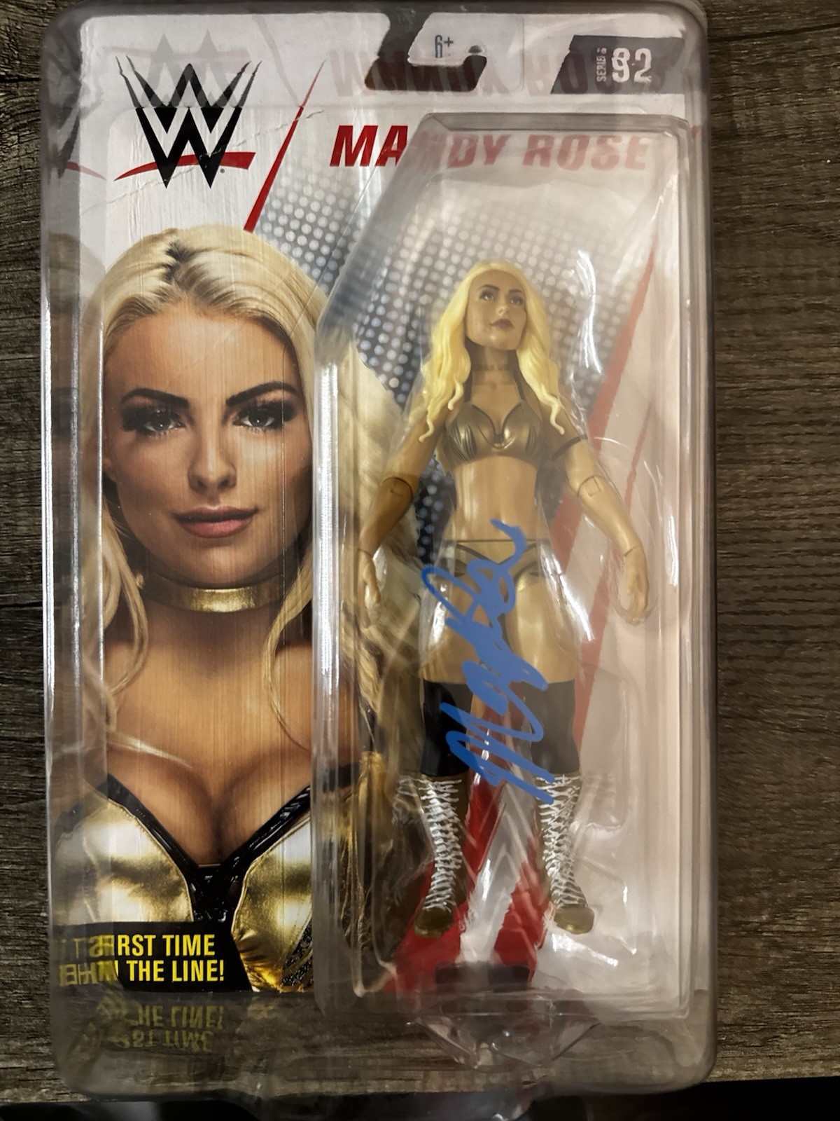 SIGNED: WWE Mandy Rose Series 92 Action Figure Signed by Mandy Rose, Age 6+