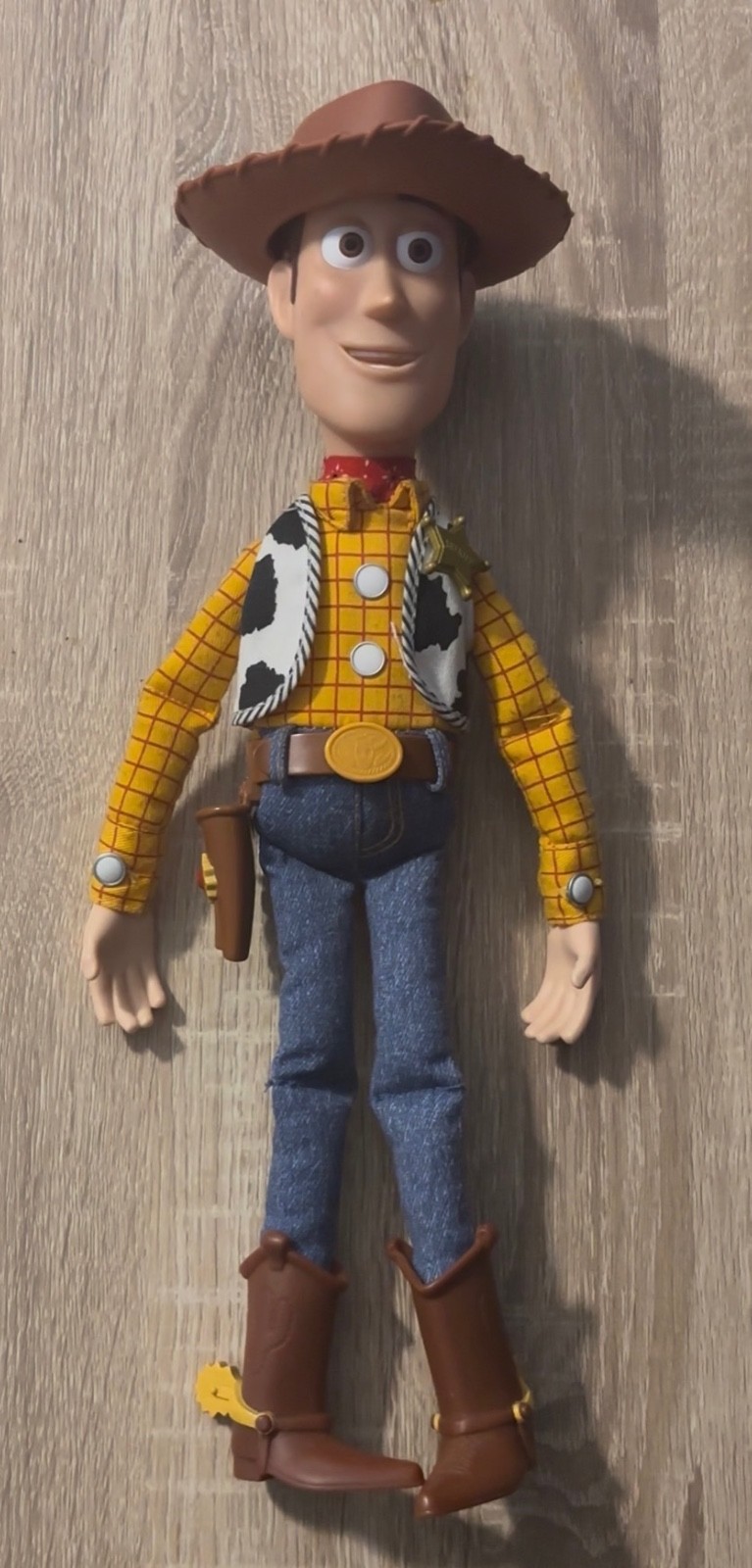 Thinkway Toy Story woody, Thinkway buzz and a pull-string Jessie doll with hat