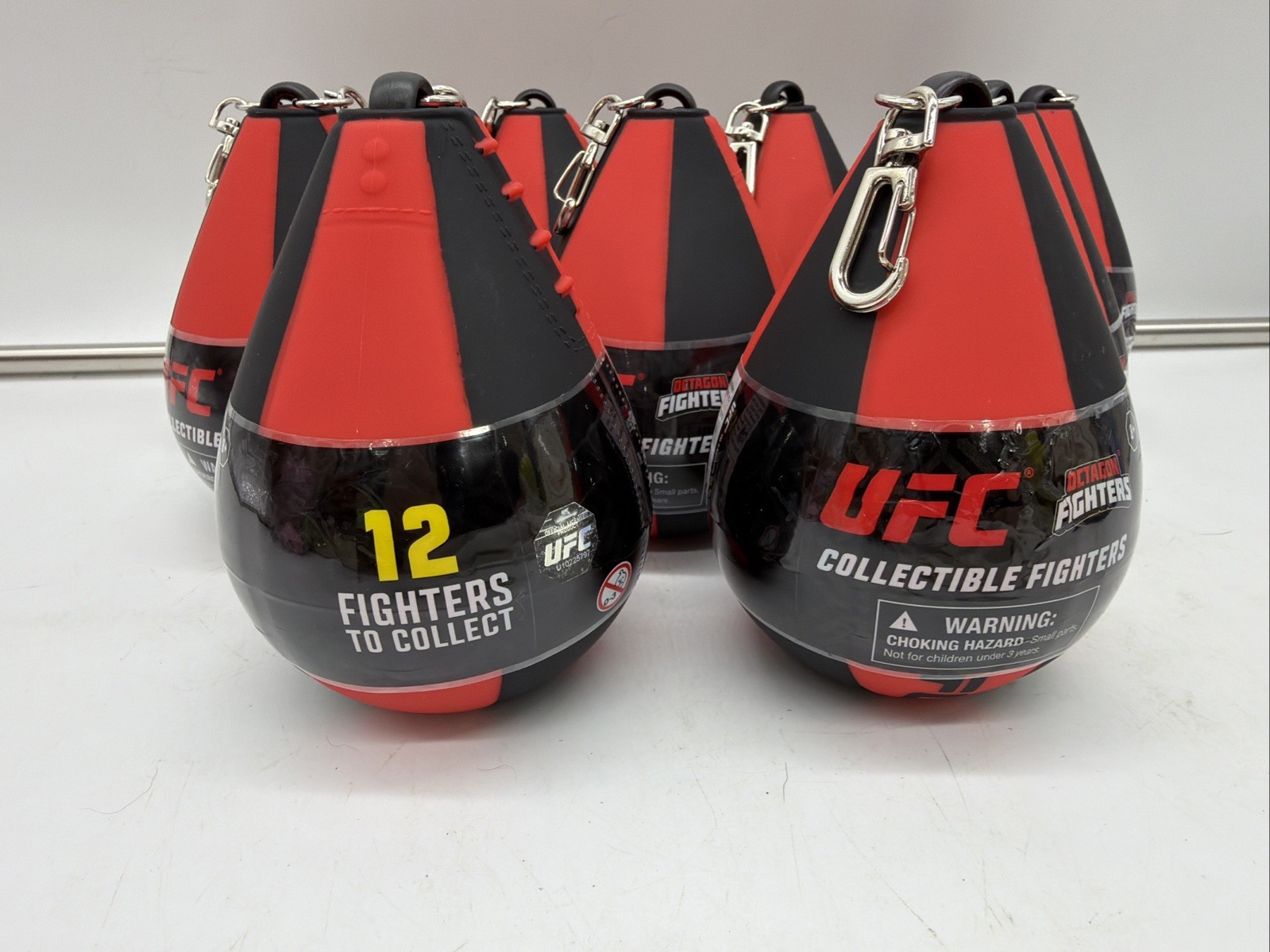UFC Octagon Fighters Mystery Speed Bag Capsules 2.5″ Sealed Lot Of 9