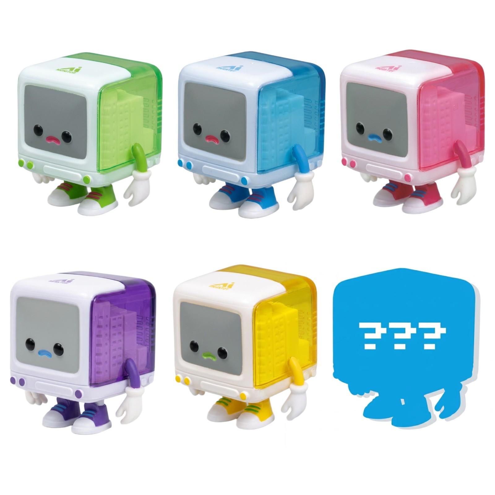 Qualia Retro PC Boy 90s Toy Gashapon Figure Translucent Computer 1 Random Toy