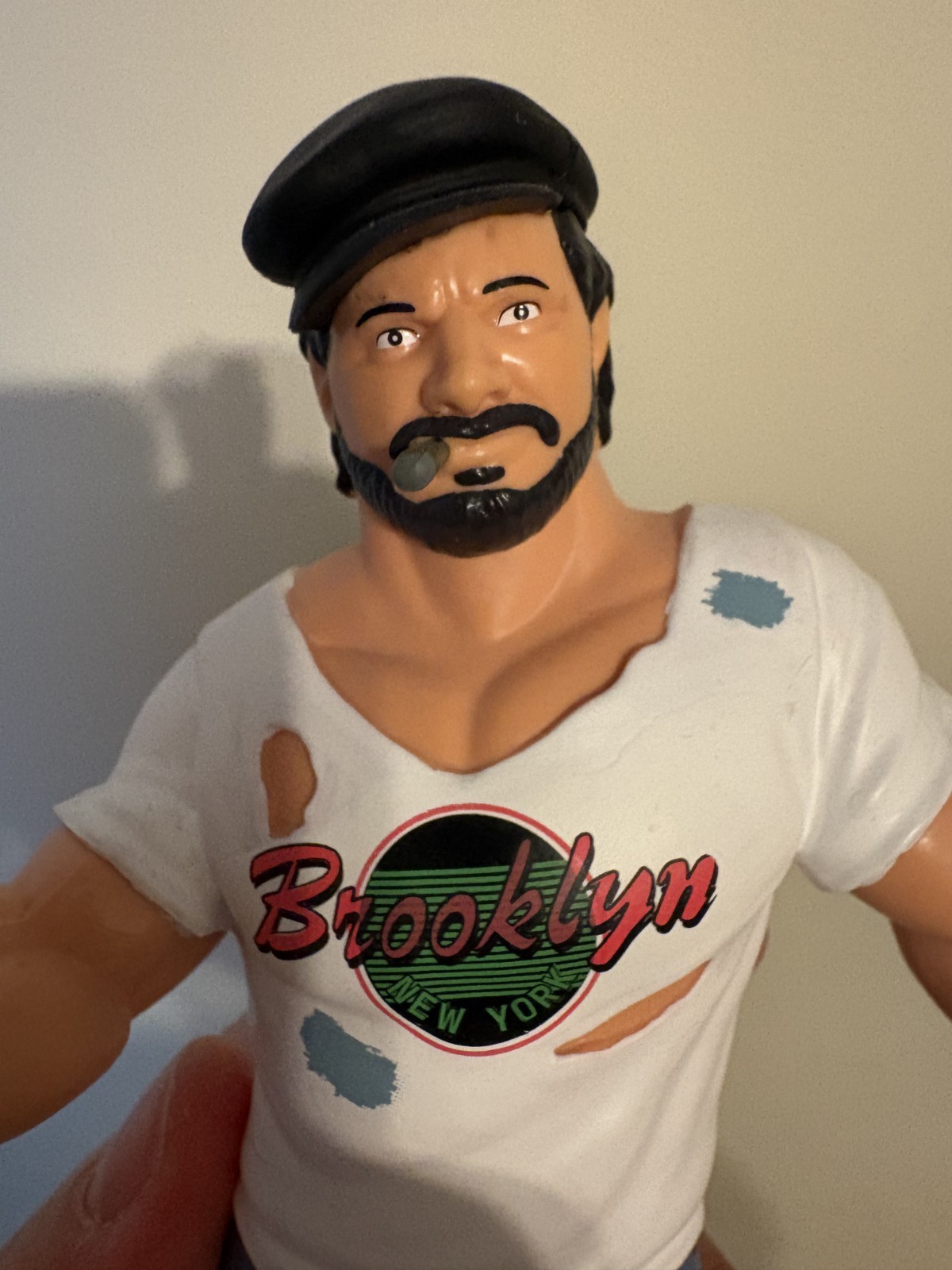 LOOSE SOLD OUT BIG RUBBER GUYS BROOKLYN BRAWLER Ser 9 COLLECT MAJOR WWF LOOK!
