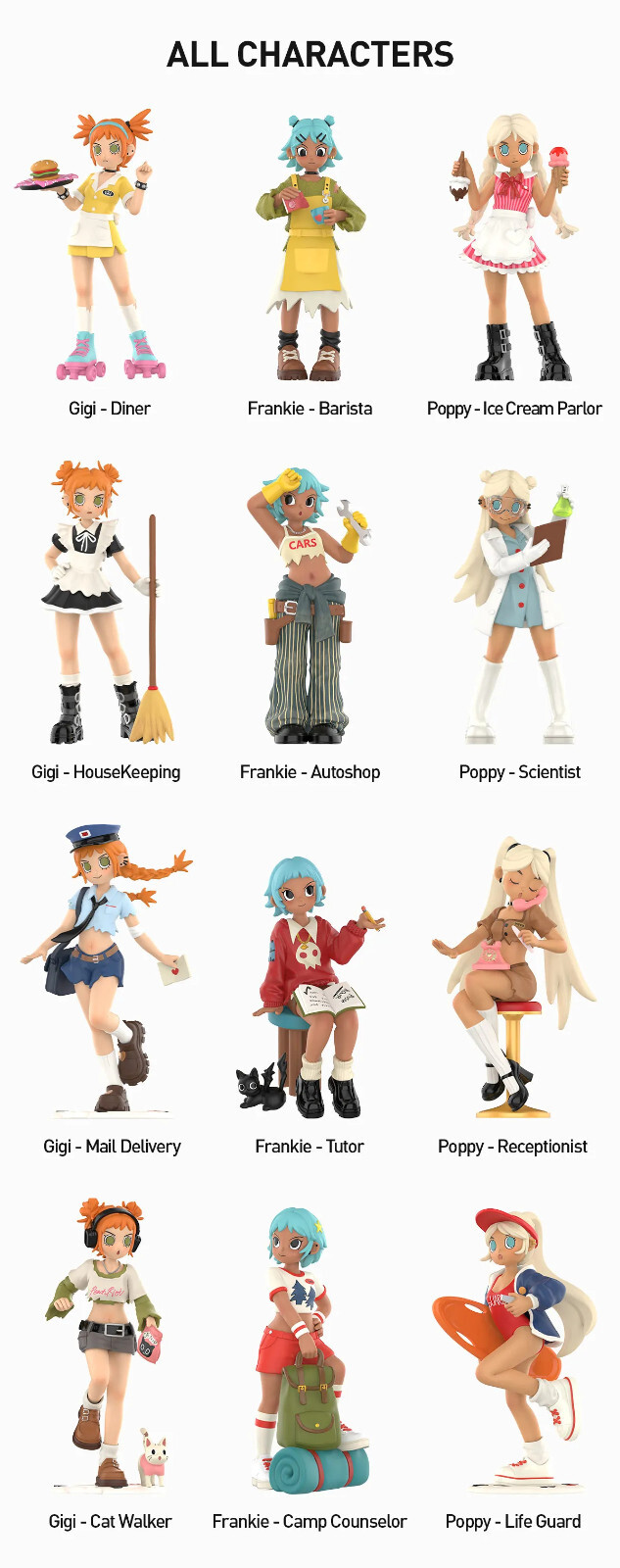 POP MART x Peach Riot Rush Hour Series Blind Box Confirmed Figure Toy Gift Doll