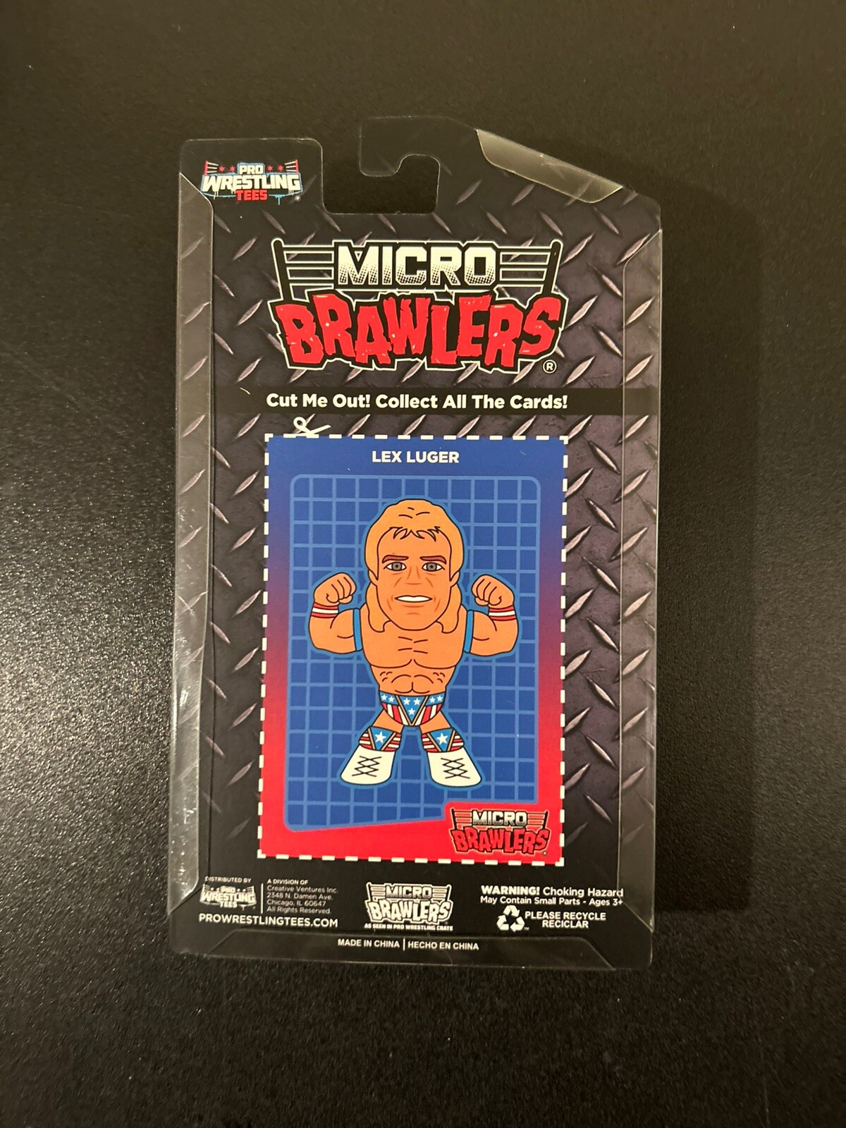 Micro Brawlers lot of 5 Adam Bomb Lex Luger Brian Pullman Tonga Loa Bully Ray