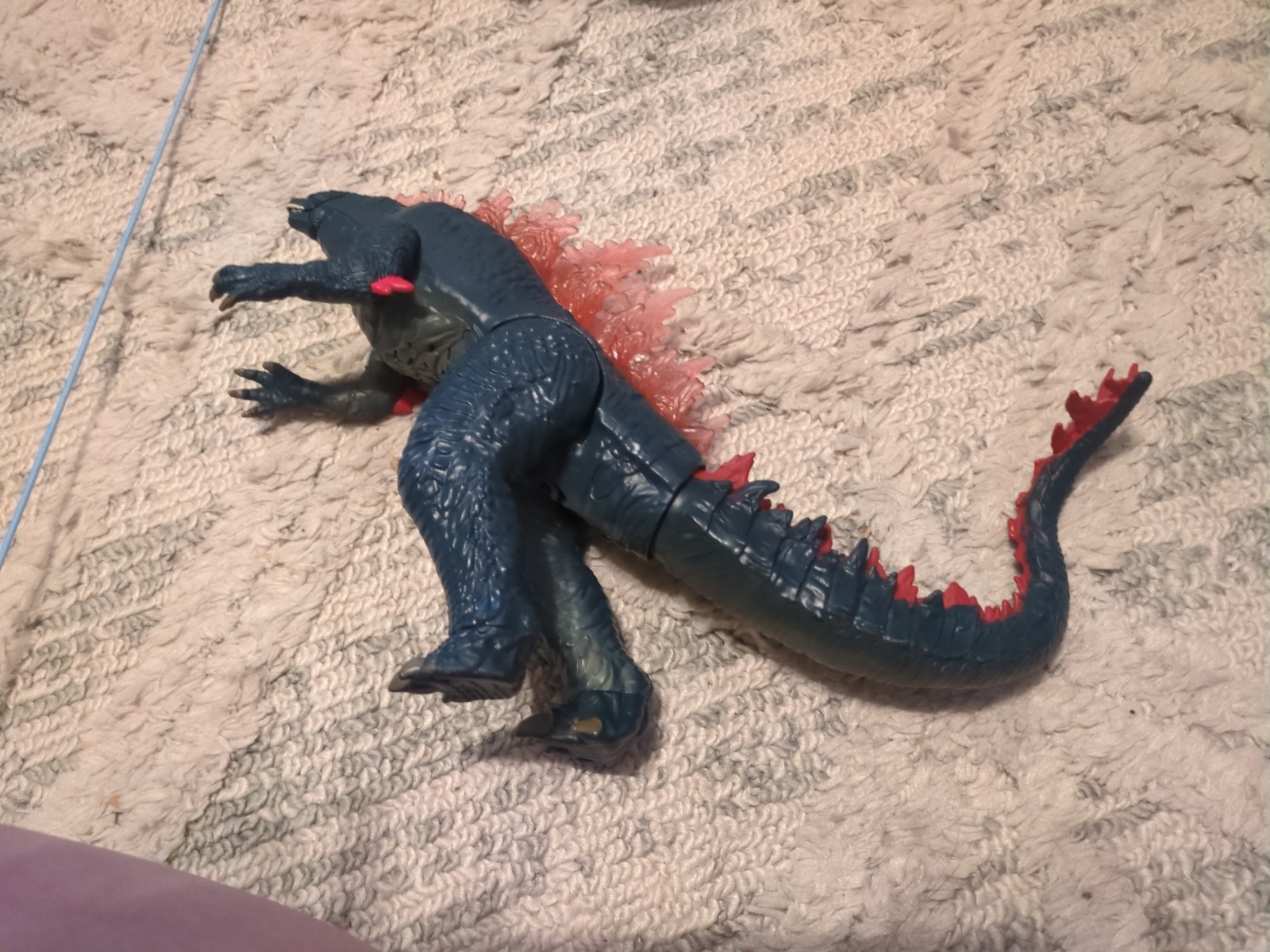 Godzilla: King Of The Monsters Blue TV Movie Collectible Action Figure. Works!