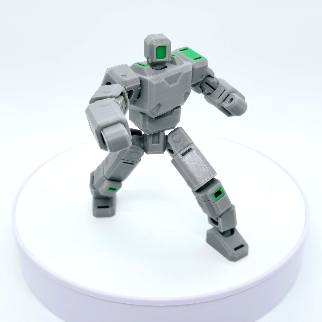 Warrior | Robot Mech Action Figure | 3D Printed Humanoid Articulated Toy