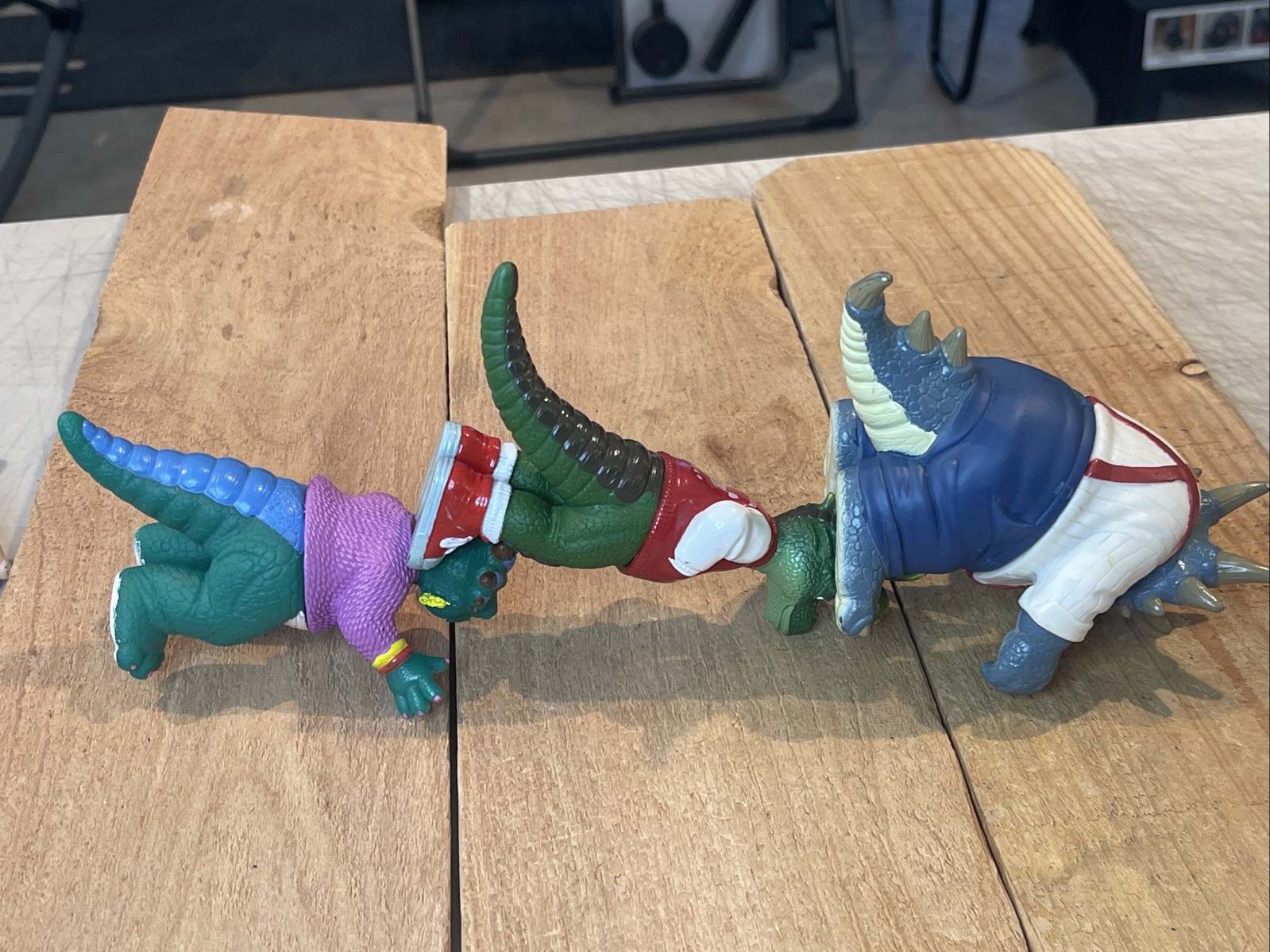 Vintage 1991 Jim Henson Dinosaurs TV Show Action Figures Complete Set 6 Hasbro