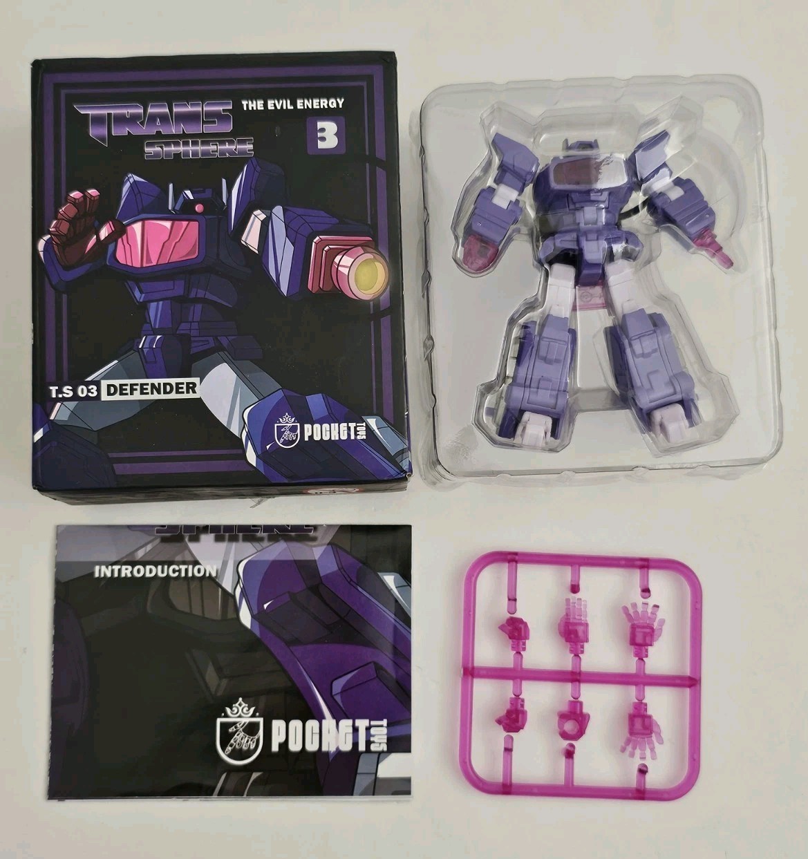 Loose Transformers 3rd Party MFT Shockwave figure 4″ tall