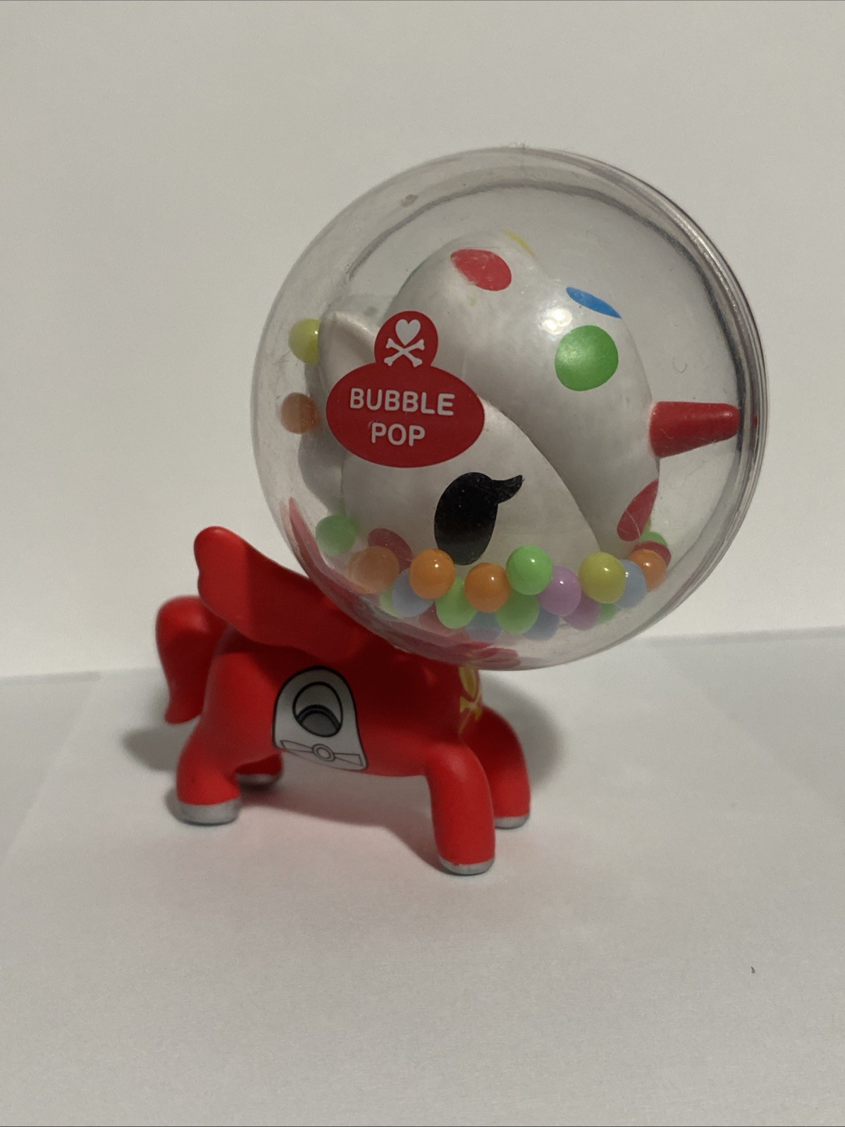 tokidoki Bubble Pop Red Vinyl Figurine Unicornos Designer Urban Candy Series