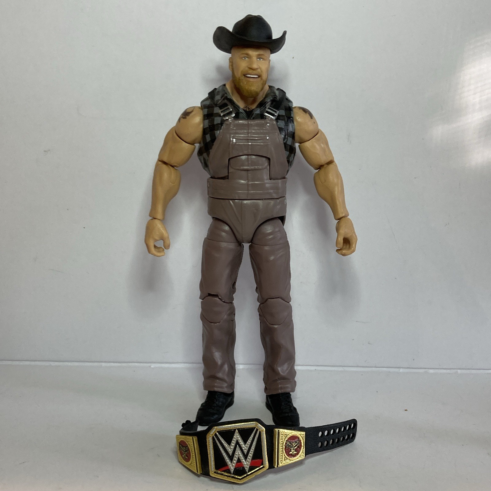 WWE Elite Series 99 Brock Lesnar w/hat and title LOOSE