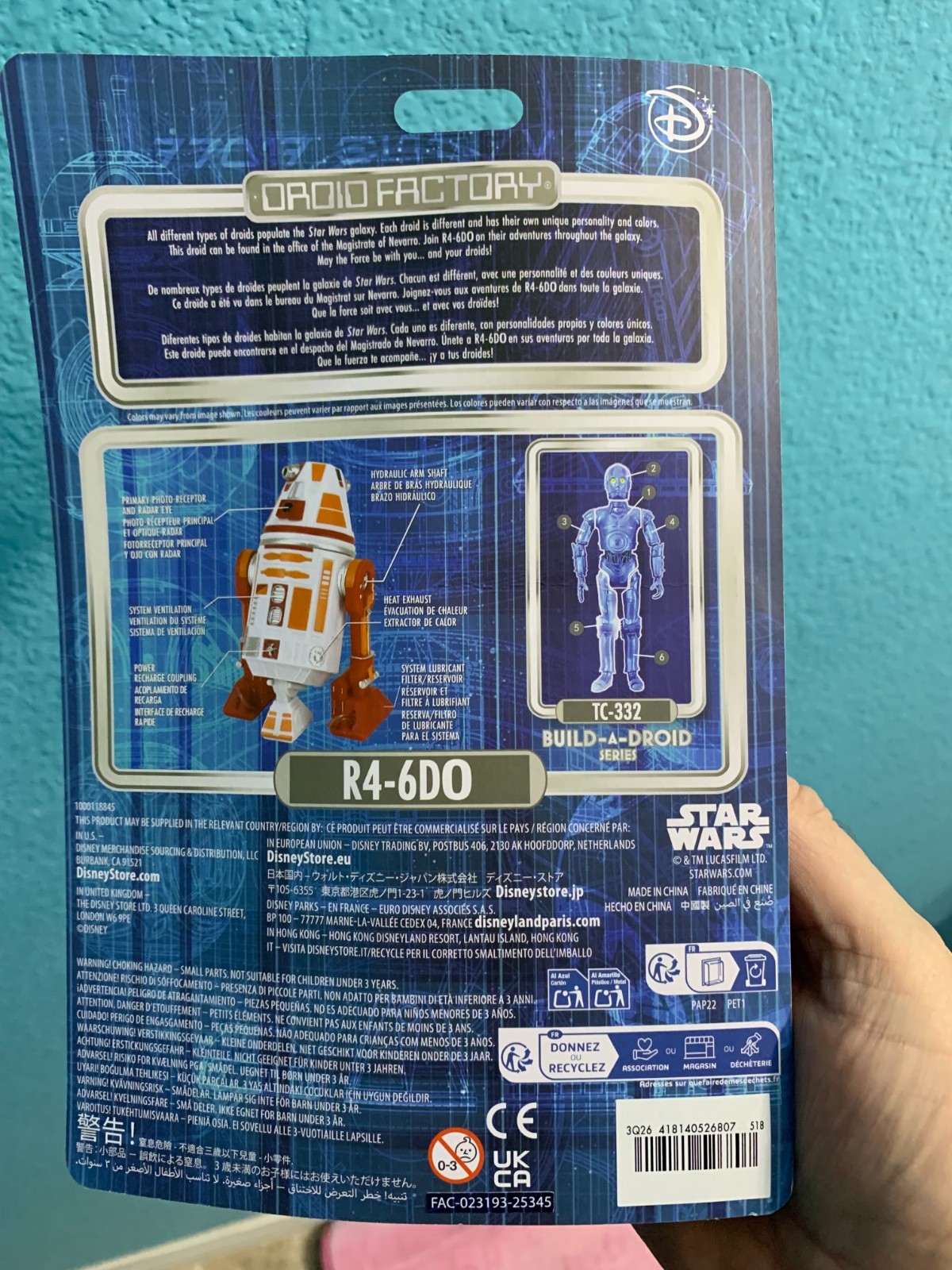 Star Wars Droid Factory Build A Droid R4-6DO R4-6D0 TC-332 In Hand. SHIPS FREE!