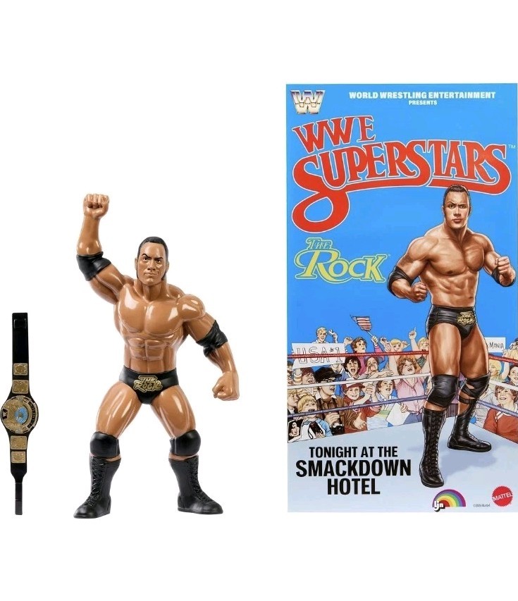 PRESALE WWE Superstars – LJN – The Rock Action Figure August 1st