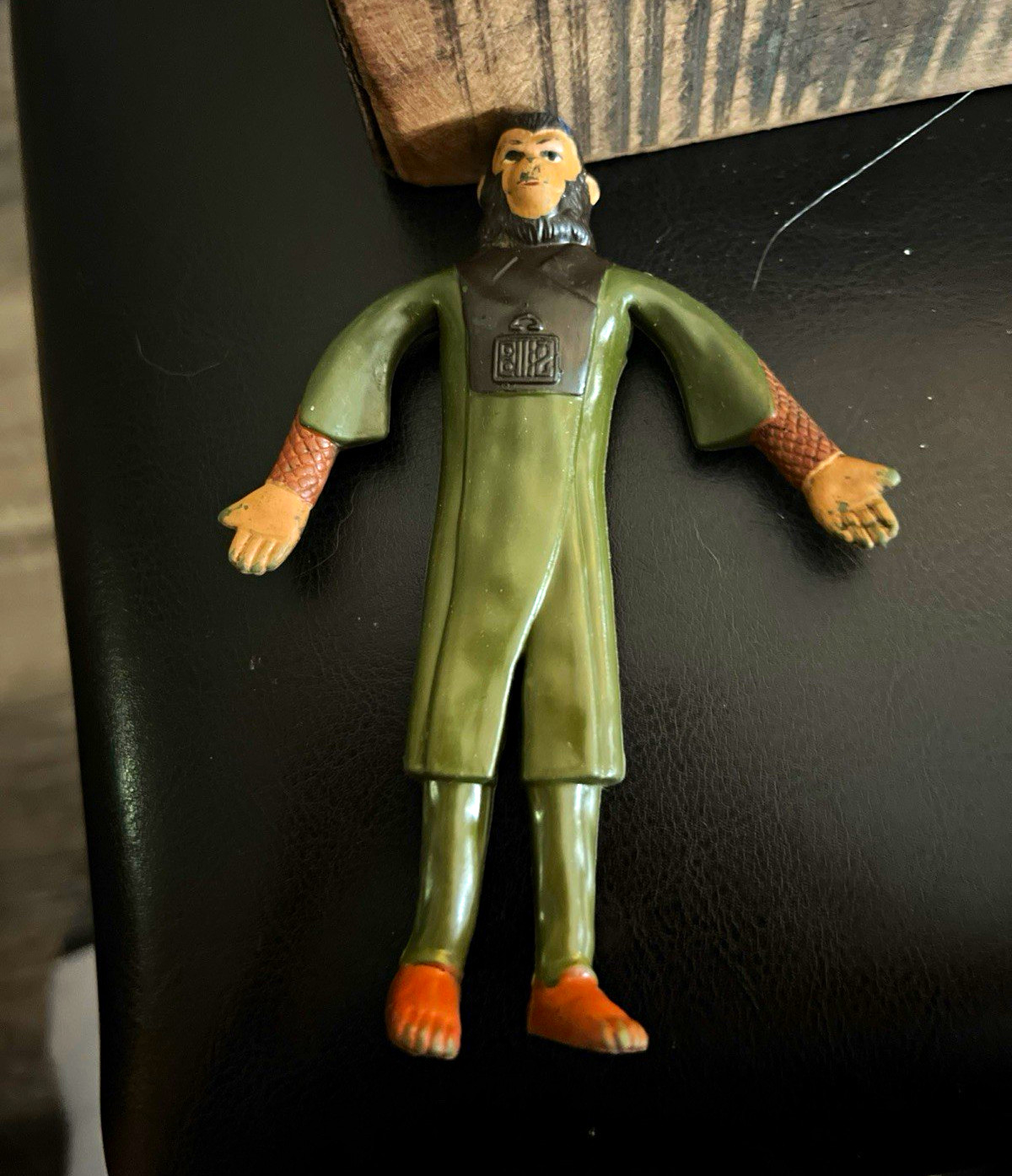 vintage 1967 Mego Cornelius figure from the Planet of the Apes “Bend N Flex”