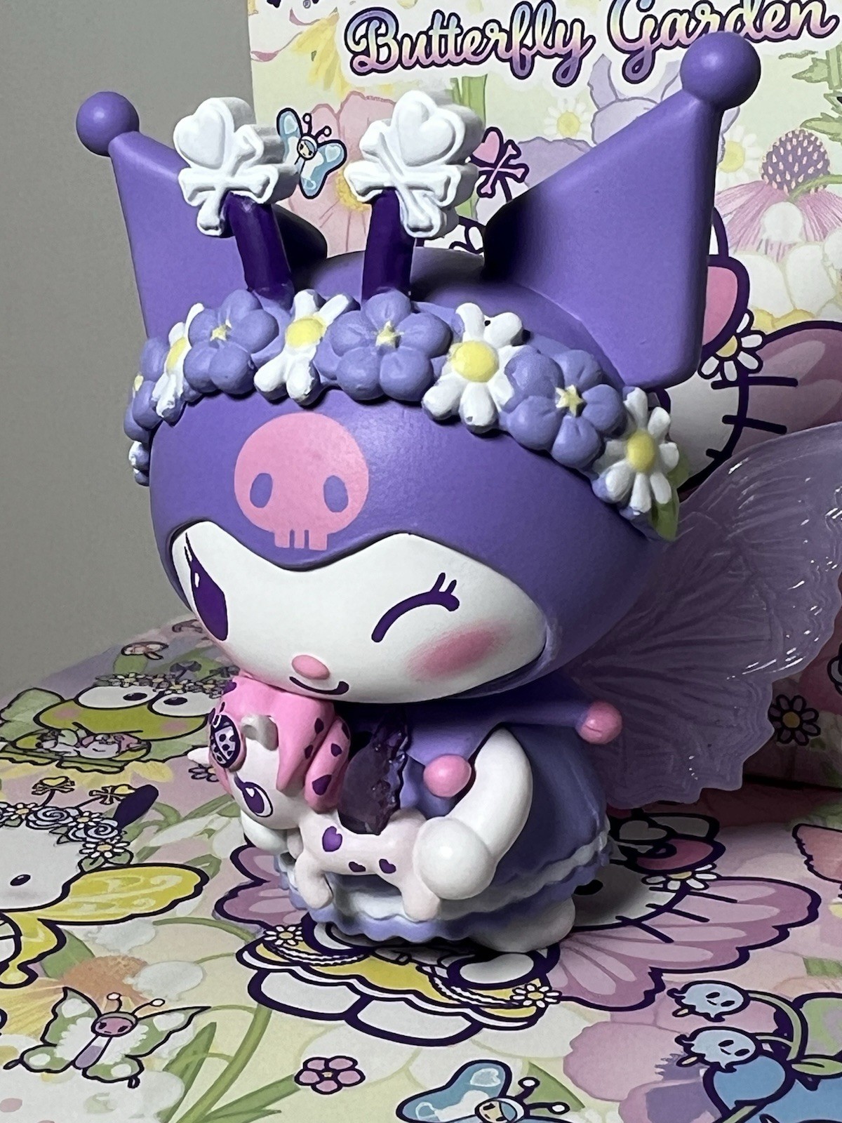 Tokidoki x Hello Kitty & Friends Butterfly Garden Kuromi 3″ Vinyl Figure New