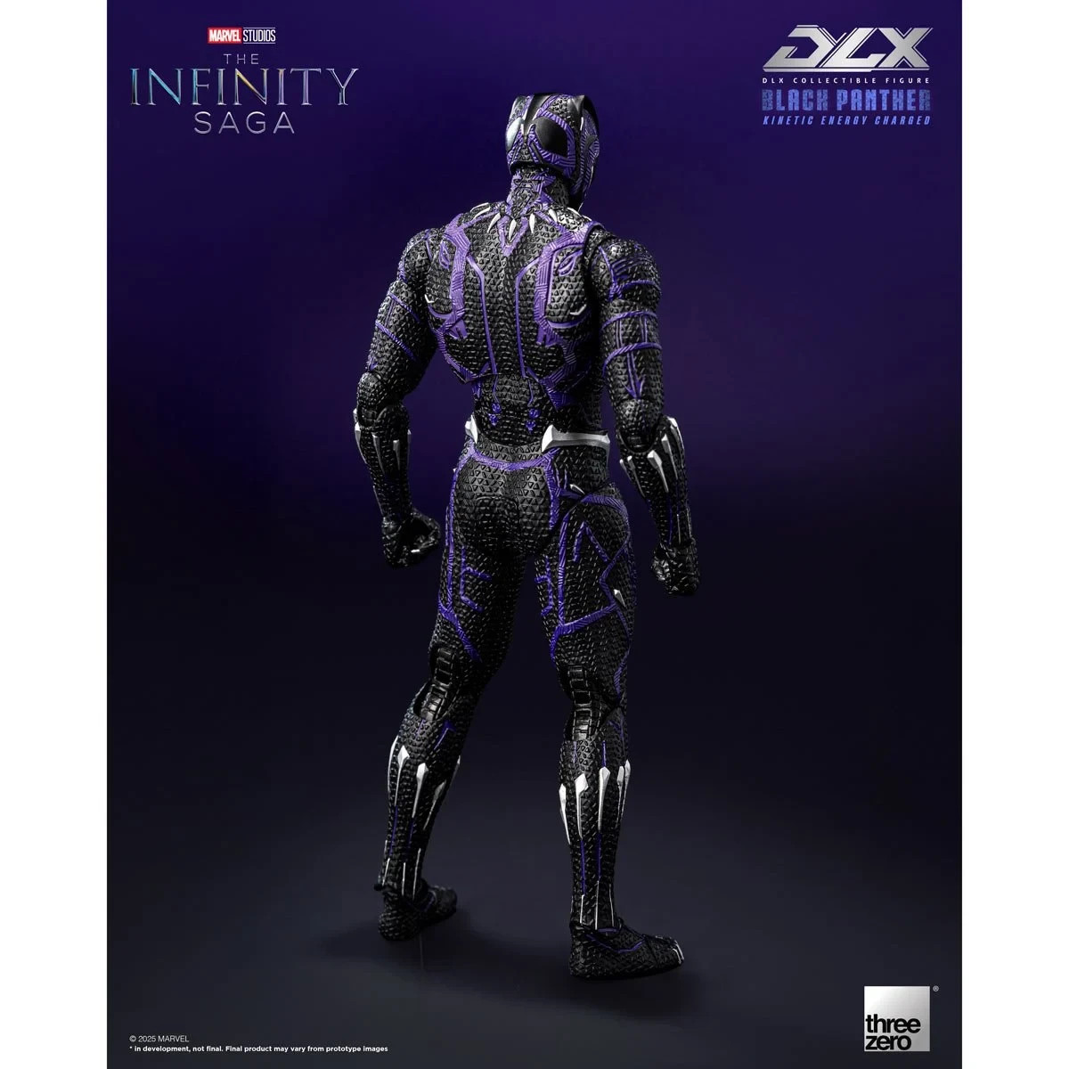 Threezero Marvel Infinity Black Panther Kinetic Energy Charged DLX Action Figure