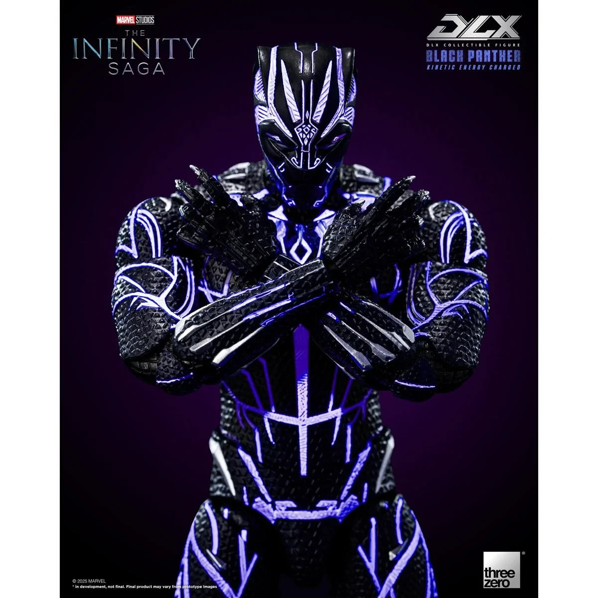 Threezero Marvel Infinity Black Panther Kinetic Energy Charged DLX Action Figure