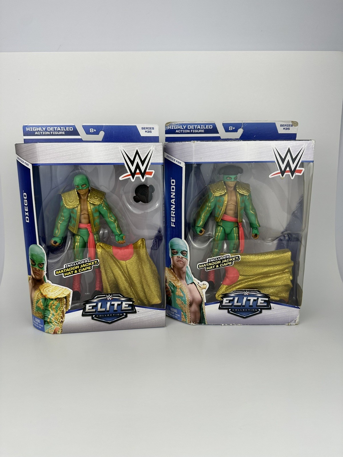 WWE Elite Series 32 Los Matadores Diego & Fernando Action Figure Lot NEW Mattel