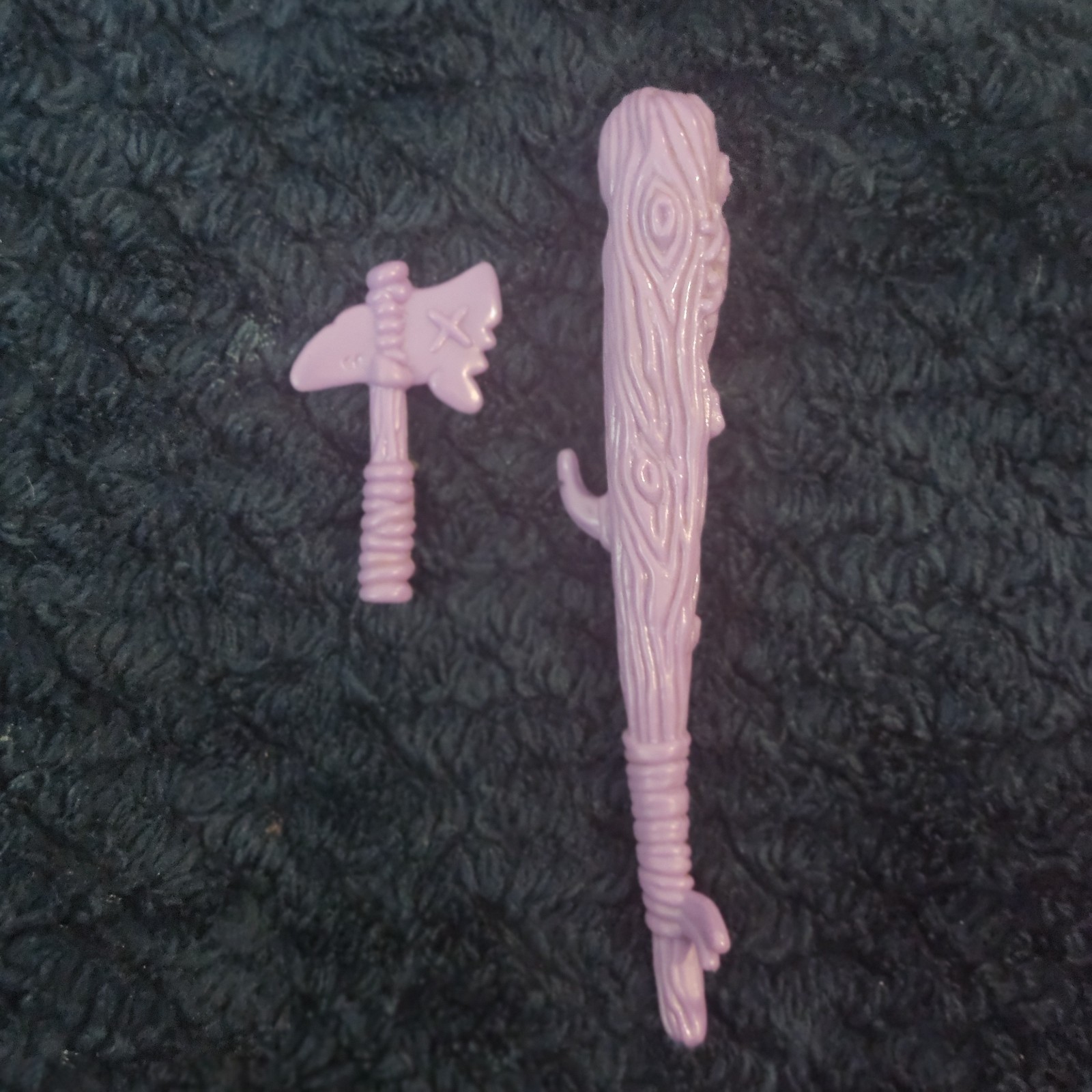 Teenage Mutant Ninja Turtles Purple Club And Hatchet,dagger, Accessory 1990s