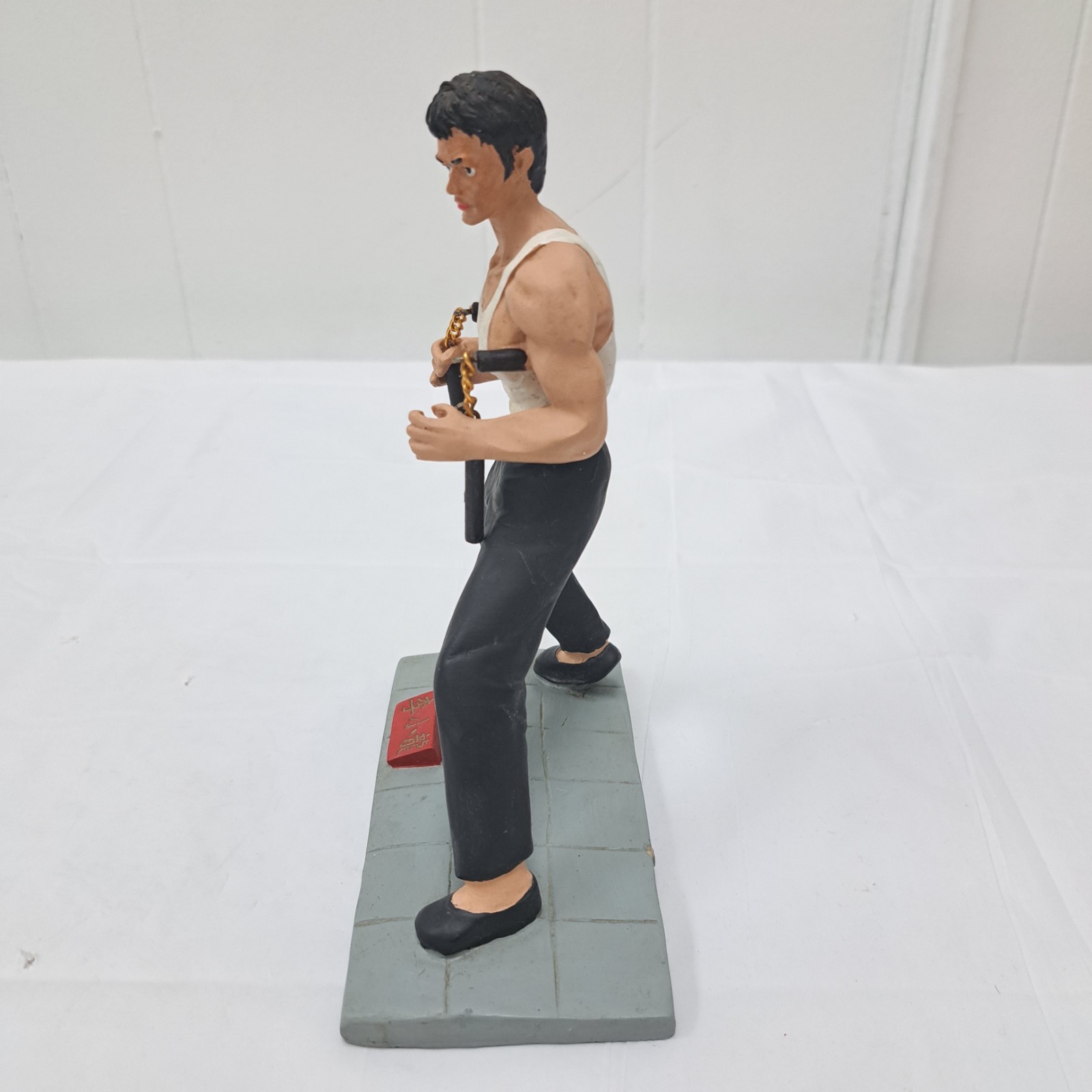 Vintage Rare Kenny International Figurine Bruce Lee W Chinese Symbol Collectible