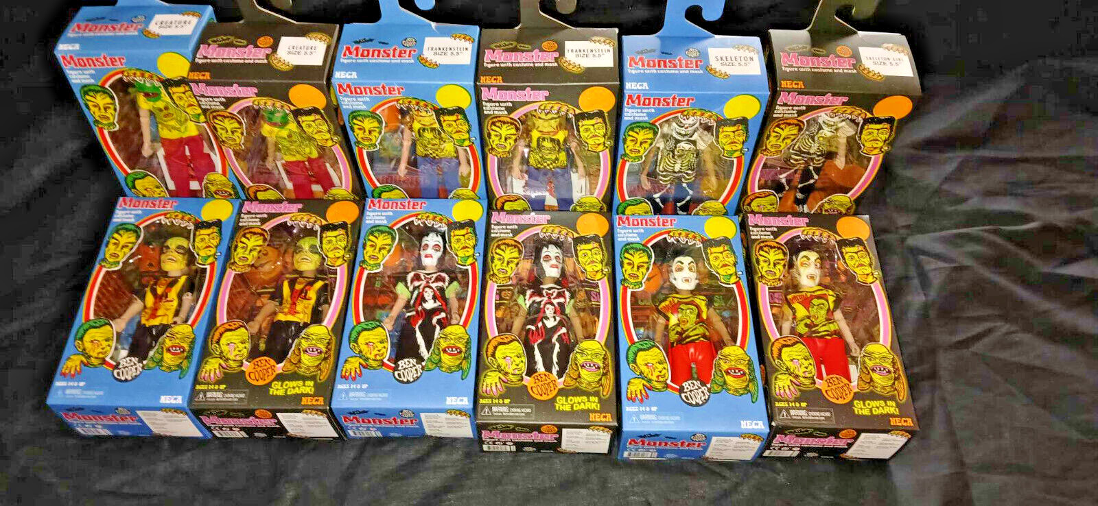 12 Neca Ben Cooper Series 1, 2, and NYCC 2024 Exclusive and 6 Glow-in-the-Dark