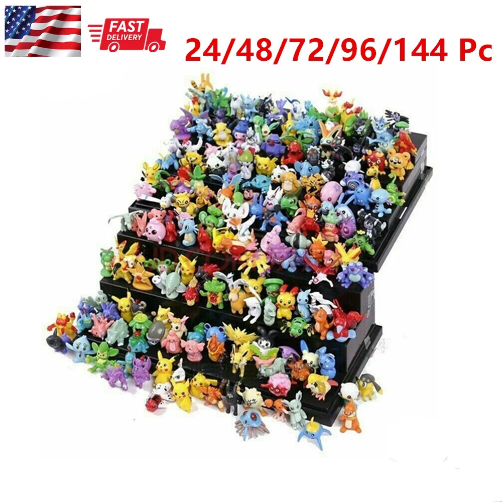 24/144 Style Pokemon Figure Toys Anime Pikachu Action Figure Model Xmas Gift