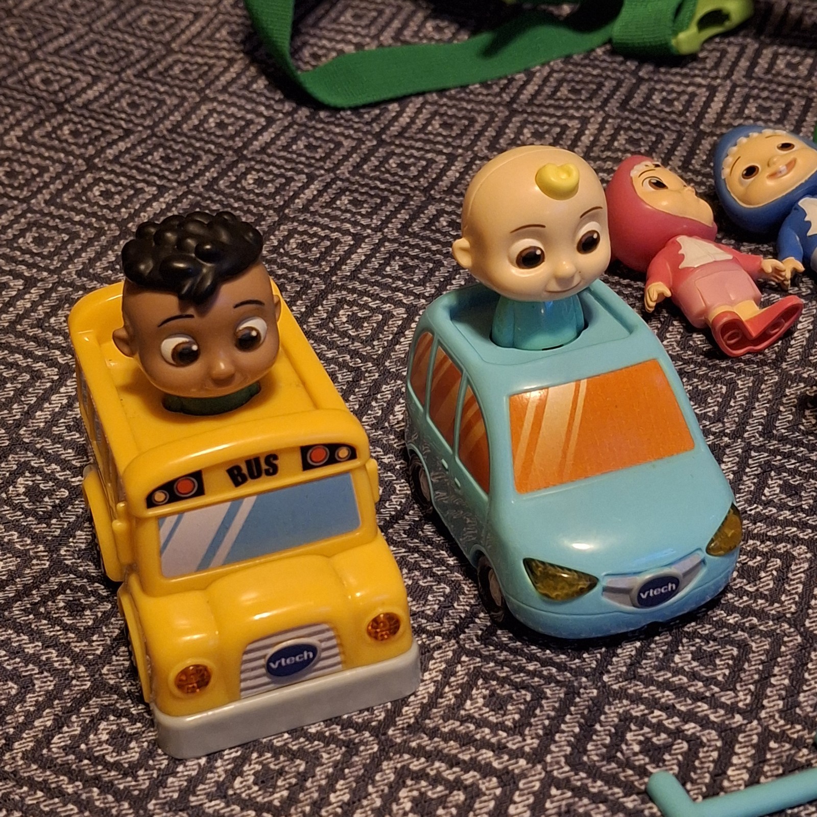 Cocomelon HUGE LOT! Backpack Figures Toys Play Set YouTube VTech Bus Race Car