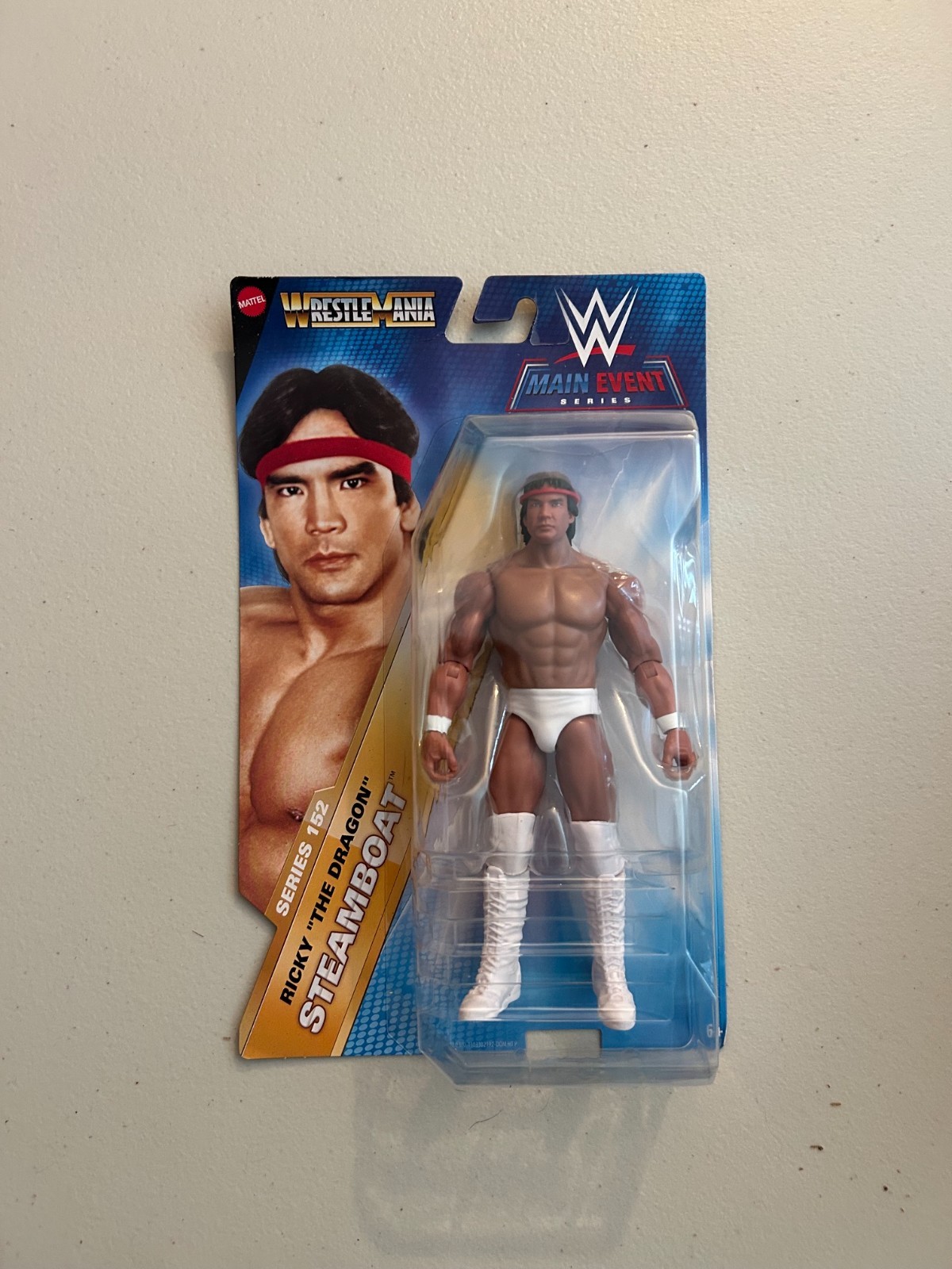 WWE Ricky The Dragon Steamboat Basic Series 152 Main Event Chase Figure White