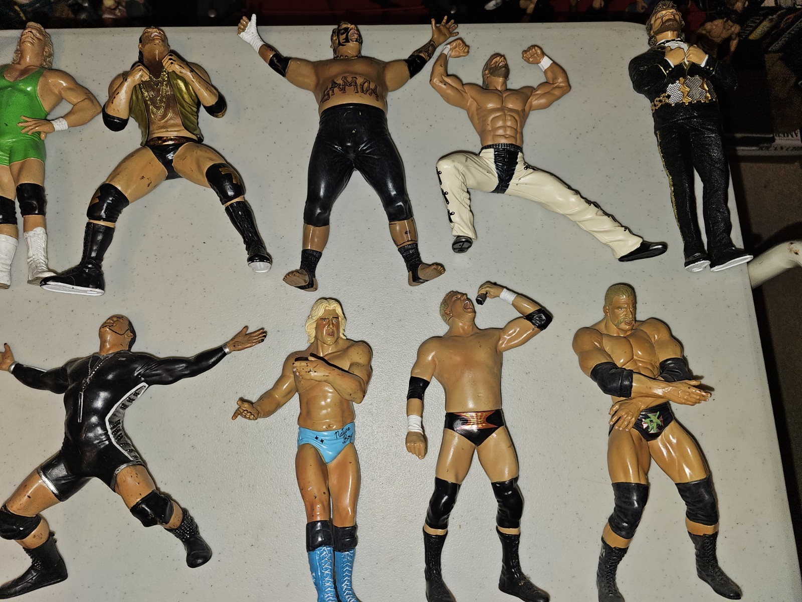 Lot Of 23 WWE/WWF Jakks Unmatched Fury- Great Khali, Hulk Hogan, Razor Ramon