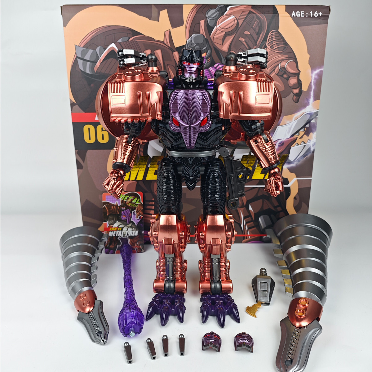 TransArt Transformation Beast Wars TA BWM-06 BWM06 Metal T-Rex MP Scale Toys
