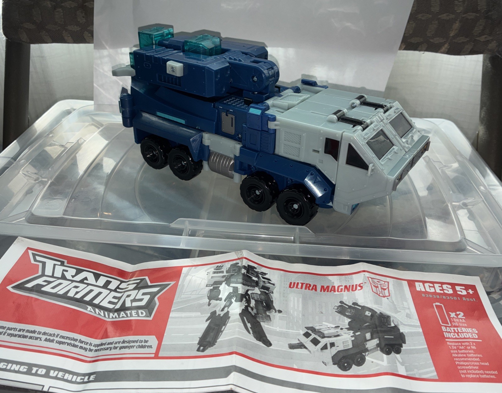 Transformers Animated Ultra Magnus Leader Class Complete W/Instr+Weapon