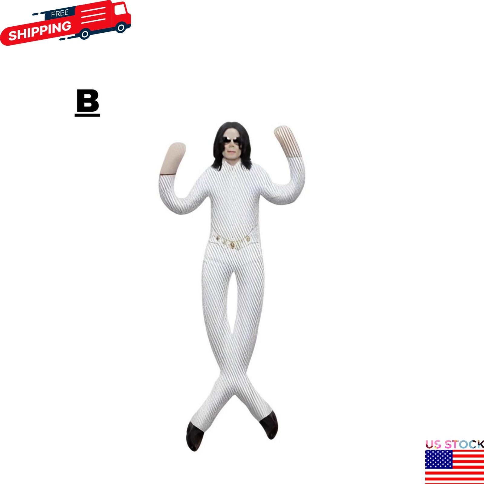 Michael Jackson Cosplay Doll Plush Stuffed Figure Abstract Joint Mobility Toy US