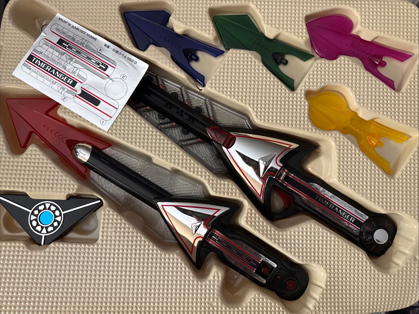 BANDAI Power Rangers Time Force Timeranger Double Vector Set DX Weapon Japan