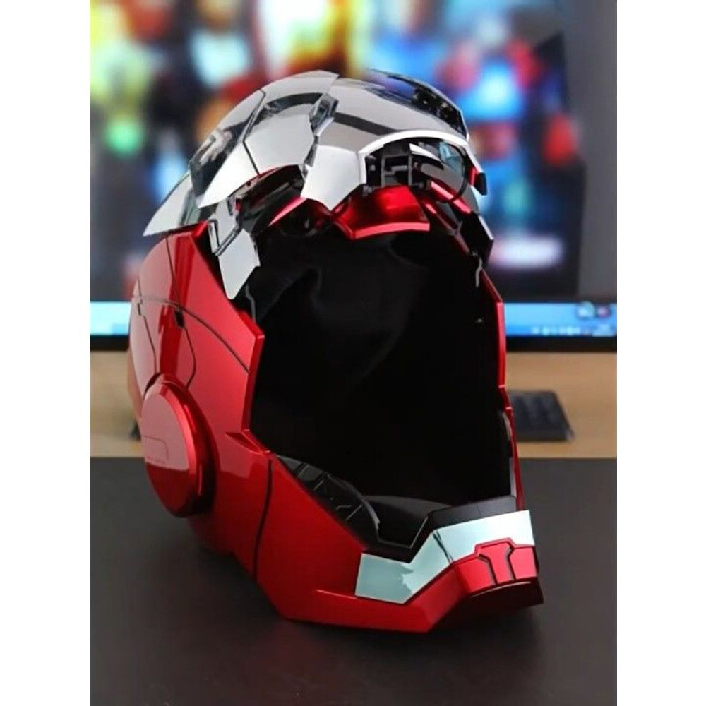 Iron man Mk5 1:1 Electric Helmet Jarvis Wearable Voice Control Halloween Cosplay