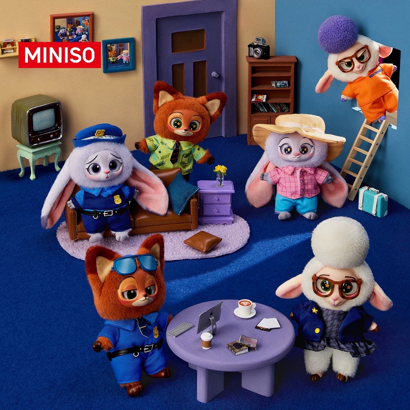 MINISO Zootopia Series doll Vinyl Plush Pendant Blind Box Figure Gift