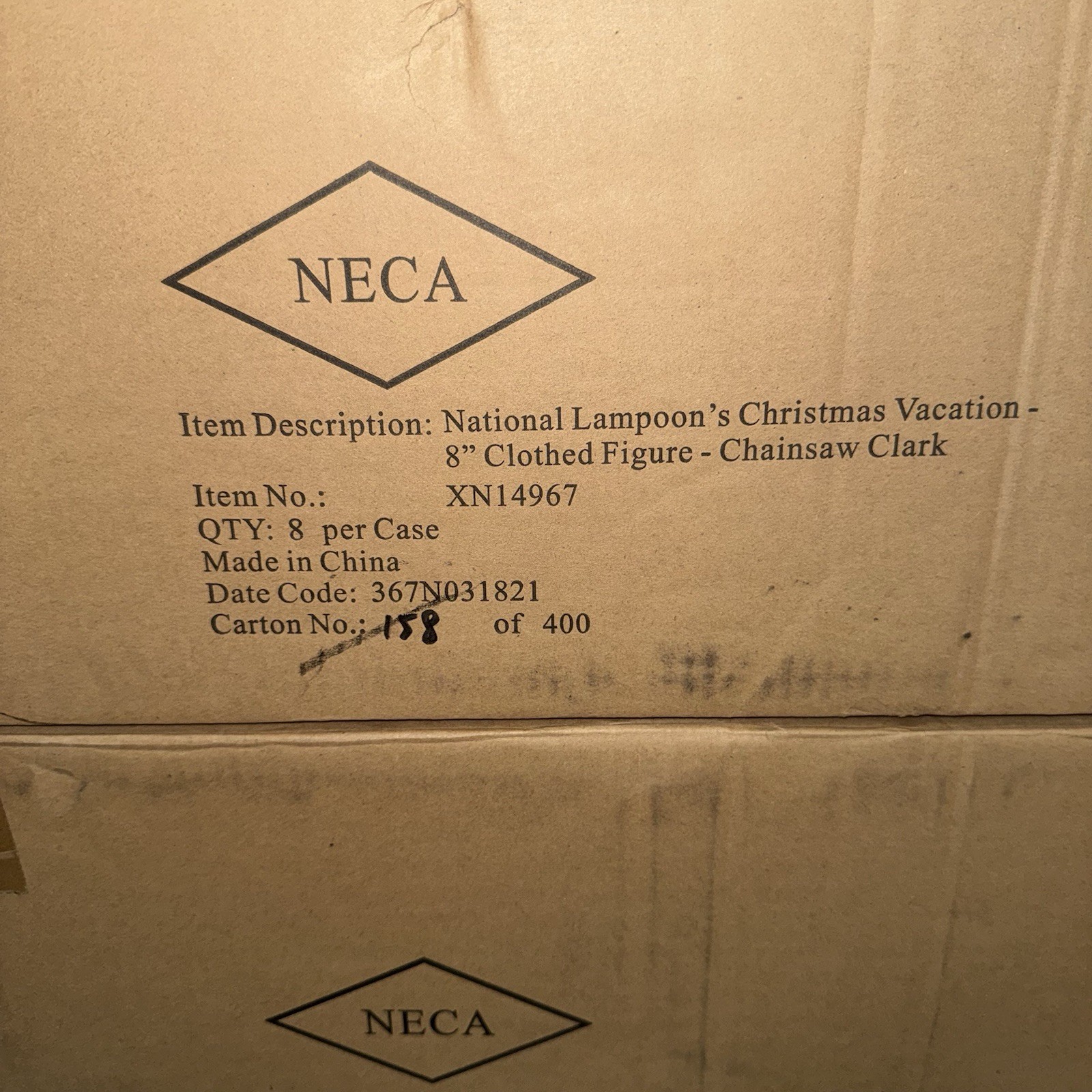 NECA National Lampoon’s Christmas Vacation Santa Clark & Chainsaw Clark SET OF 2