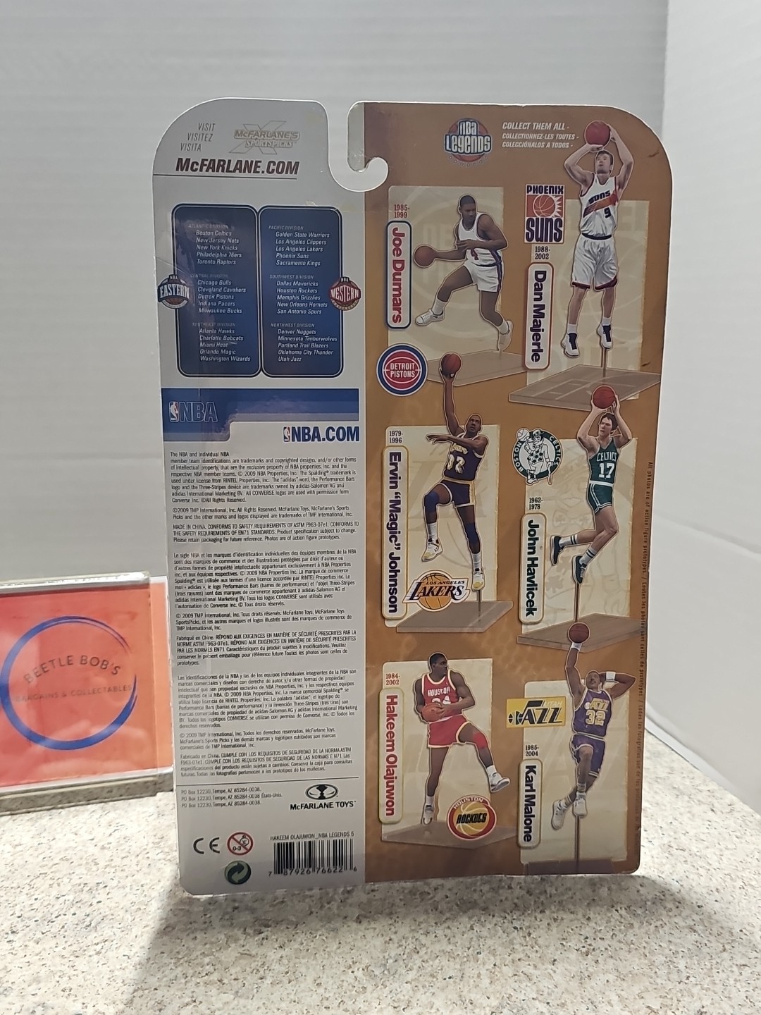 2009 McFarlane NBA Houston Rockets Hakeem Olajuwon #34 NBA Legends Series