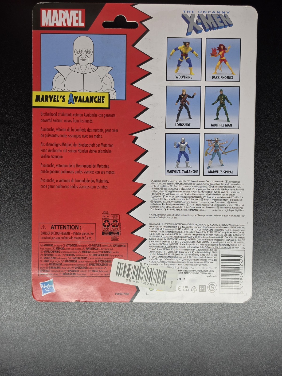 Hasbro Marvel Legends Series The Uncanny X-Men Marvel’s Avalanche Action Figure