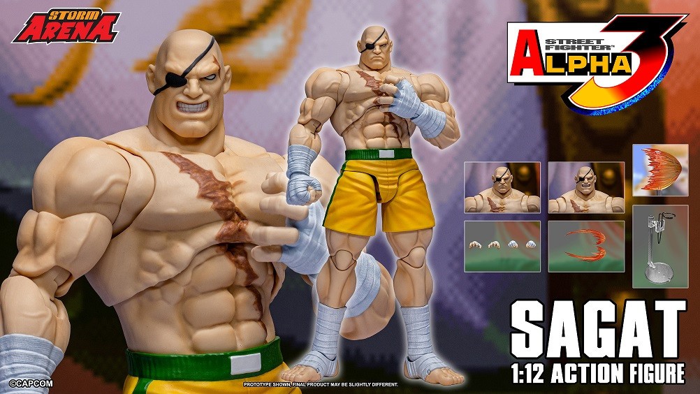 Storm Arena Street Fighter Alpha 3 Sagat 1/12 Action Figure (Evo 2026)