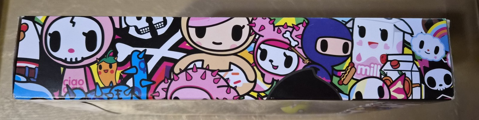 TOKIDOKI 6 FIGURE PACK 2 INCH DONUTELLA, MOZZARELLA,KAIJU TOKIMON,LATTE NIB